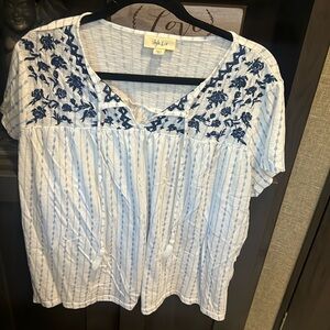 Style and Co striped blouse